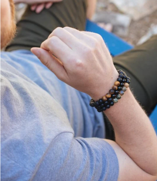 SoulKu Men's Bracelet Tiger Eye-Powerful