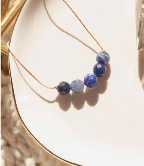 SoulKu Intention Necklace Sodalite, Confidence