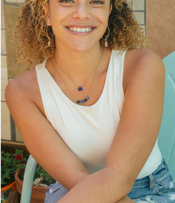 SoulKu Intention Necklace Sodalite, Confidence