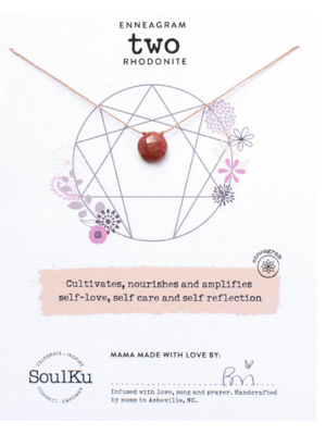 SoulKu Enneagram NK Rhodonite - Two