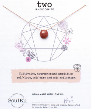 SoulKu Enneagram NK Rhodonite - Two