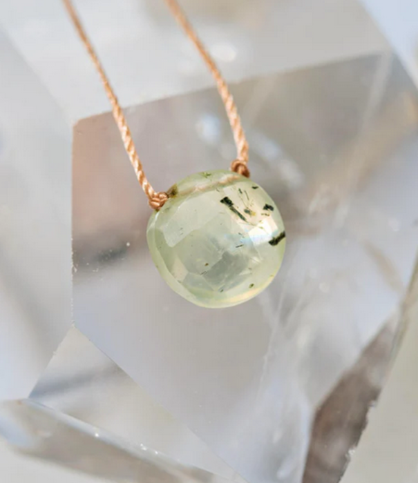 SoulKu Enneagram Necklace Prehnite - Three