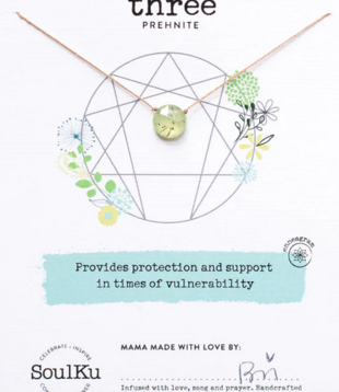 SoulKu Enneagram Necklace Prehnite - Three