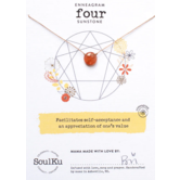 SoulKu Enneagram Necklace Sunstone - Four