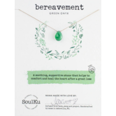 SoulKu Luxe Necklace Green Onyx Bereavement