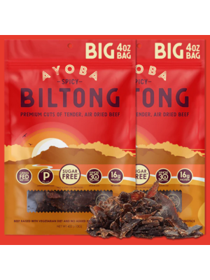 Ayoba Spicy Beef Biltong, 2oz