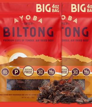 Ayoba Spicy Beef Biltong, 2oz
