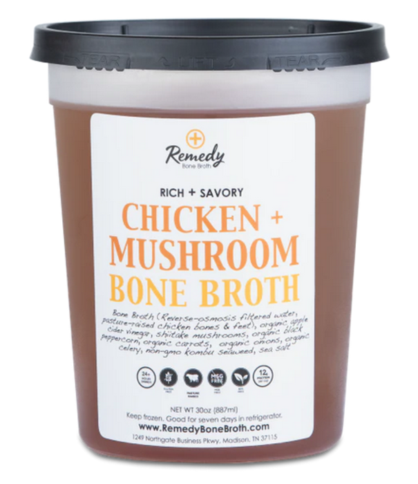 Remedy Chicken & Mushroom Bone Broth, 30oz