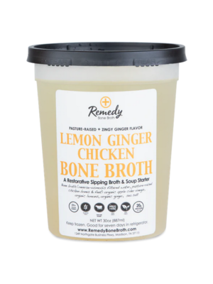 Remedy Lemon Ginger Chicken Bone Broth, 30oz