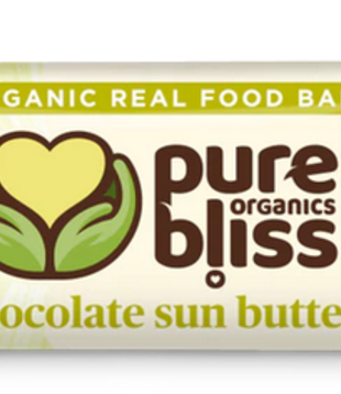 Pure Bliss Organic Chocolate Sun Butter Energy Bar