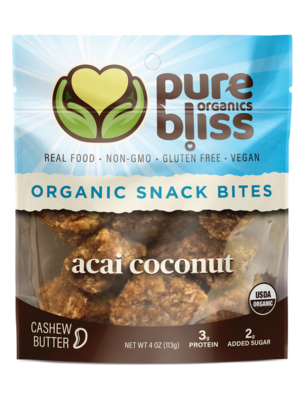 Pure Bliss Pure Bliss Organic Coconut Acai Bites, 4.8oz.