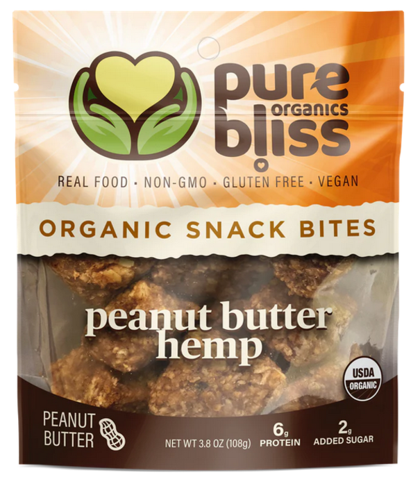 Pure Bliss Pure Bliss Organic PB Hemp Bites, 4oz.