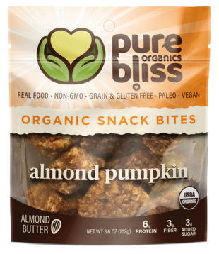 Pure Bliss Organics Almond Pumpkin Bites, 4oz. - disco at vendor
