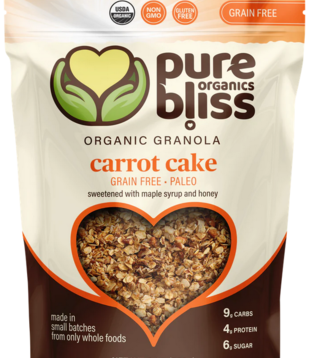 Pure Bliss Organics Carrot Cake Paleo Granola, 9oz.