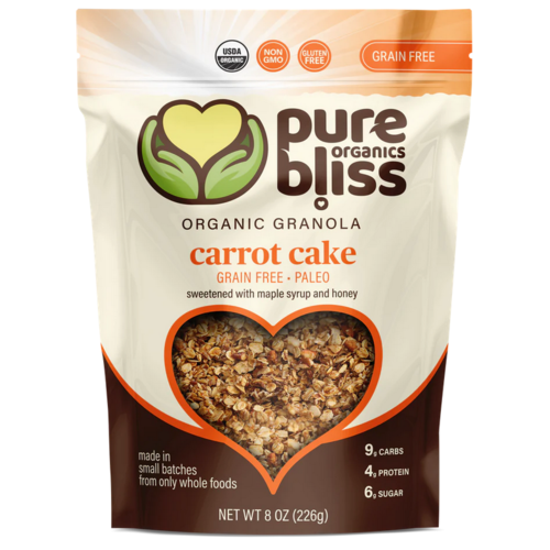 Pure Bliss Pure Bliss Organics Carrot Cake Paleo Granola, 9oz.