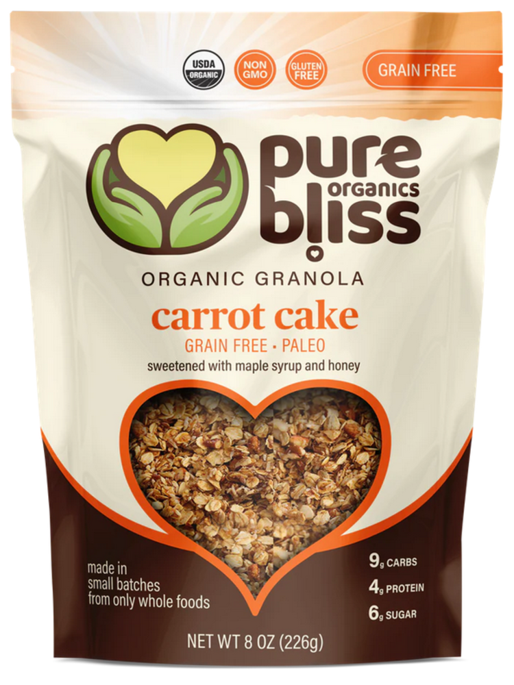 Pure Bliss Pure Bliss Organics Carrot Cake Paleo Granola, 9oz.