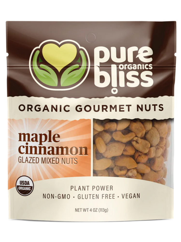 Pure Bliss Pure Bliss Organics Maple Cinnamon Mixed Nuts, 4oz.