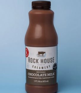 Rockhouse Creamery Milk, Chocolate, 16oz.