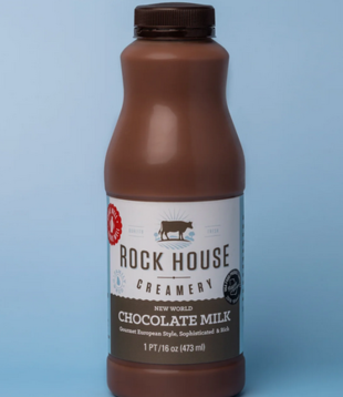 Rockhouse Creamery Milk, CHOCOLATE, 16oz.