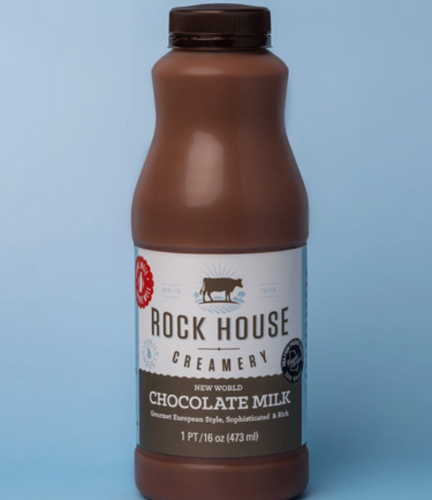 Rockhouse Creamery Milk, CHOCOLATE, 16oz.