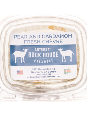 Rockhouse Creamery Cheese, Chevre Pear Cardamom, 6oz.