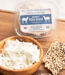 Rockhouse Creamery Cheese, Dill Chevre, 6oz.