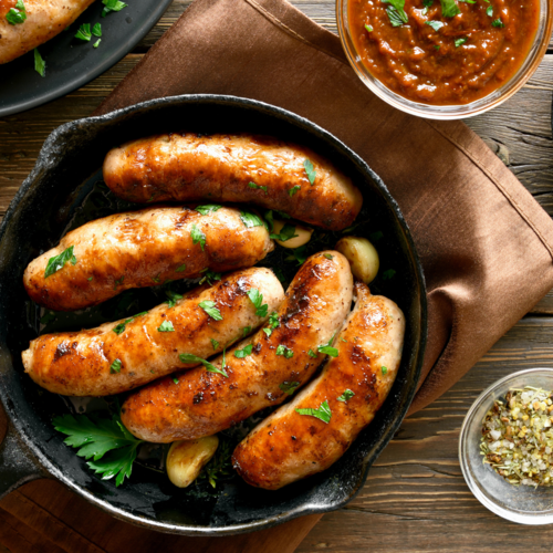 WAUKA MEADOWS FARM Wauka Meadows Organic Mild Sausage, 1lb. WAUKA MEADOWS FARM Wauka Meadows Organic Mild Sausage, 1lb.