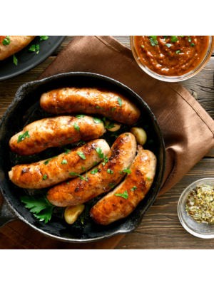 WAUKA MEADOWS FARM Wauka Meadows Organic Hot Sausage, 1lb.