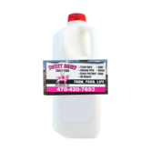 Sweet Dairy Farms Raw Milk, Cow  - HALF GALLON