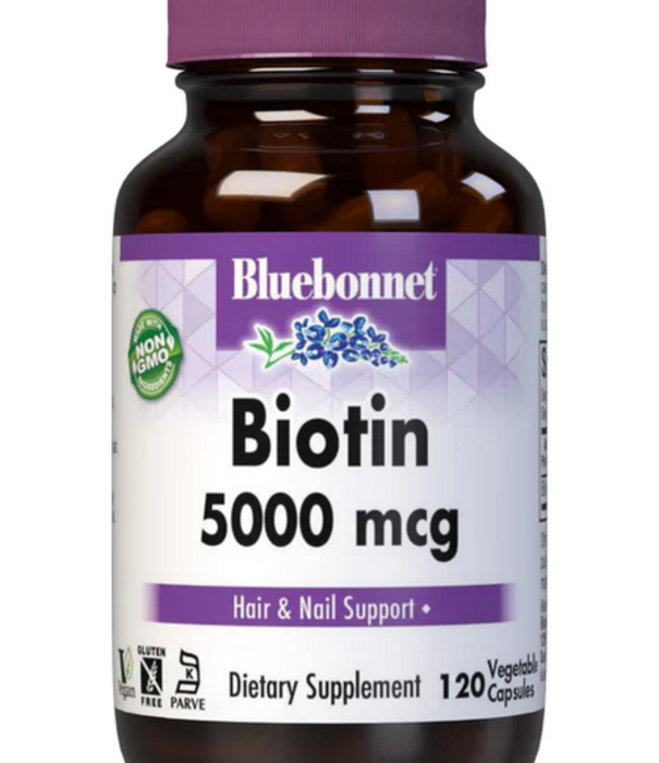 Bluebonnet Biotin 5000mcg 120vc