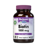 Bluebonnet Biotin 1000mcg, 90vc