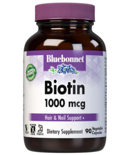 Bluebonnet Biotin 1000mcg, 90vc