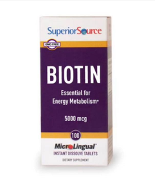Superior Source Biotin 5000mcg, 100t -DISCO