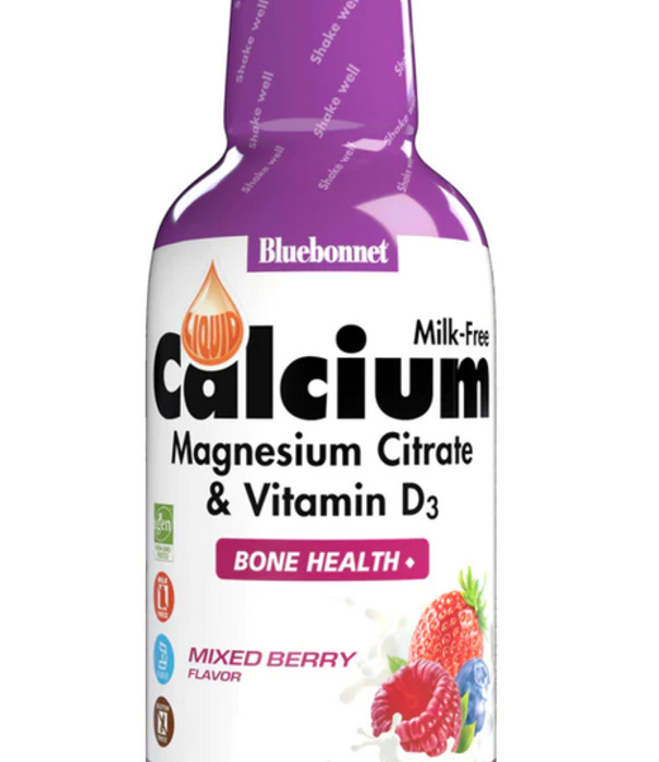 Bluebonnet Bluebonnet Liquid Calcium Mag Citrate, Mixed Berry, 16oz.