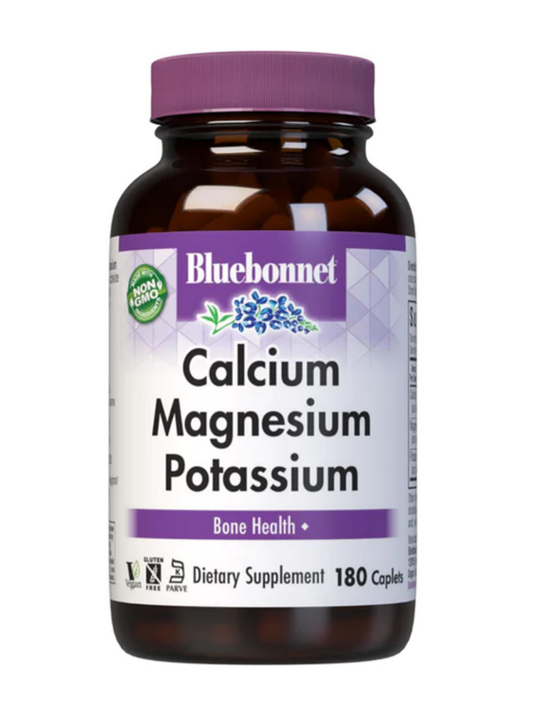 Bluebonnet Calcium Magnesium+Potassium, 180cp.