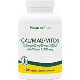 Natures Plus Cal/Mag with D3/K2, 90t