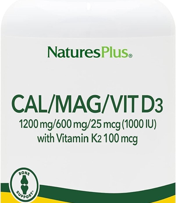 Natures Plus Cal/Mag with D3/K2, 90t