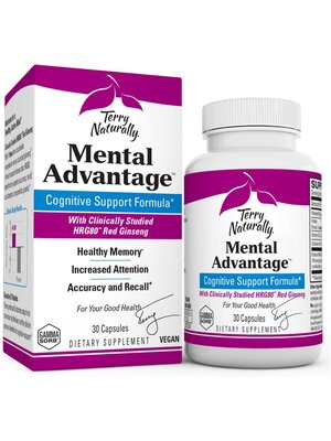TERRY NATURALLY Terry Naturally Mental Advantage, Cognitive Support, 30cp.