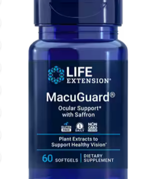 Life Extension MacuGuard w/Saffron & Astaxanthin, 60sg