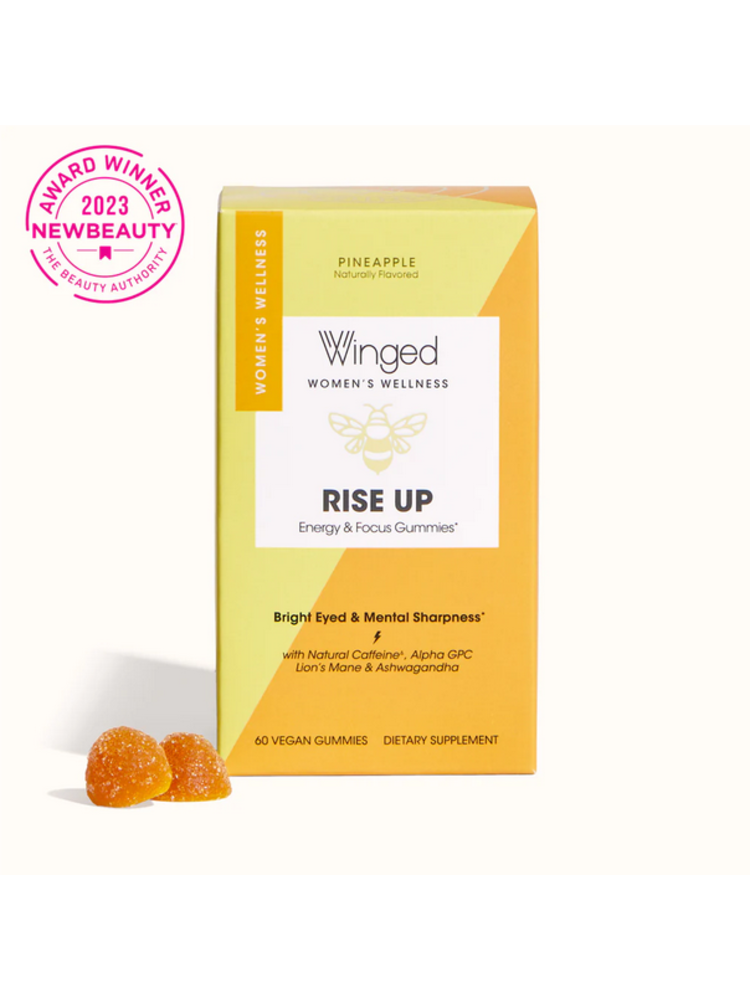 WINGED Winged Rise Up: Energy + Focus Gummies, 60ct