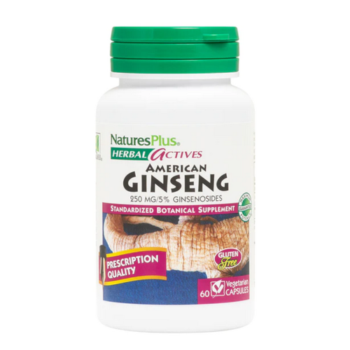 NATURE'S PLUS Nature's Plus American Ginseng 250mg, 60vc. - b
