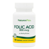 Nature's Plus Folic Acid 800mcg, 90t.