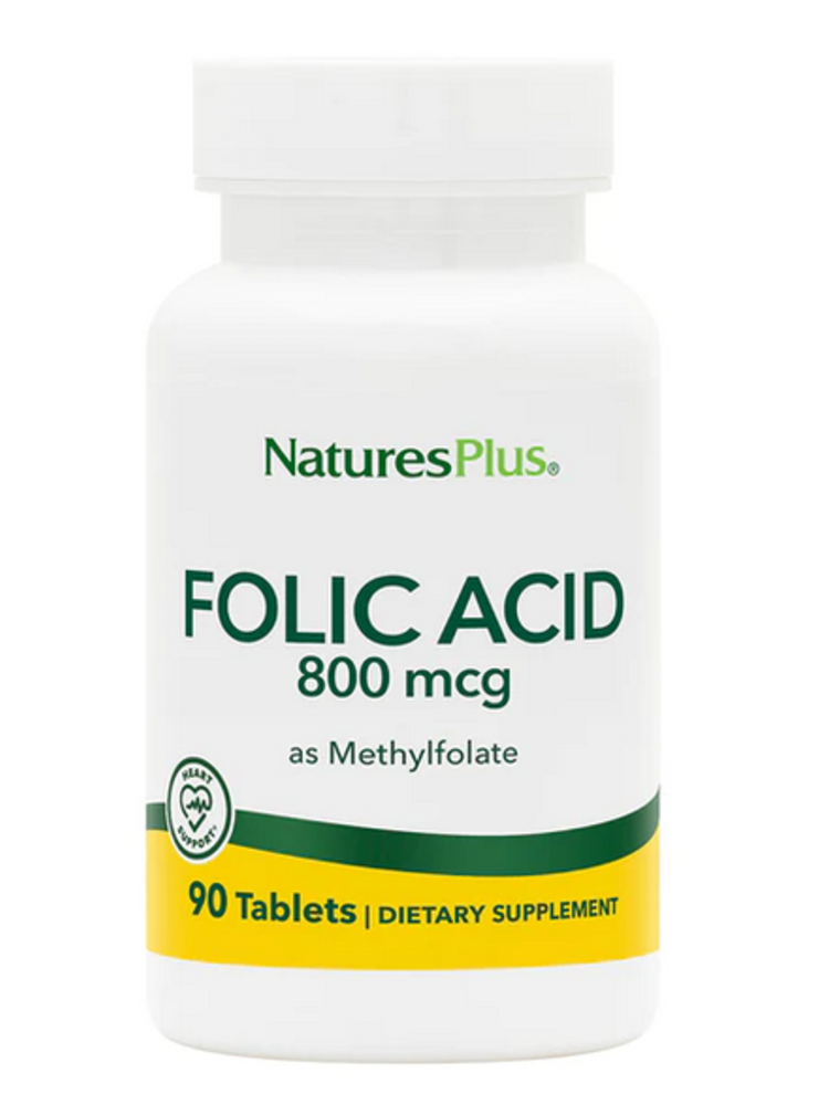NATURE'S PLUS Nature's Plus Folic Acid 800mcg, 90t.