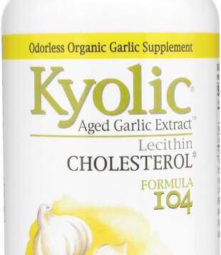 Kyolic Garlic Extract, Formula 104 w/Lecithin, 200cp