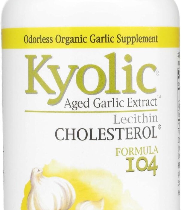Kyolic Garlic Extract, Formula 104 w/Lecithin, 200cp