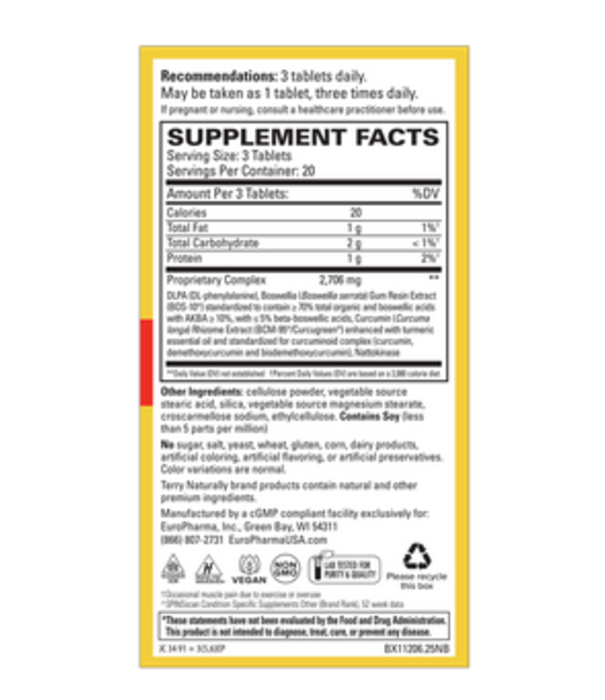 TERRY NATURALLY Terry Naturally Curamin Extra Strength, 60ct.