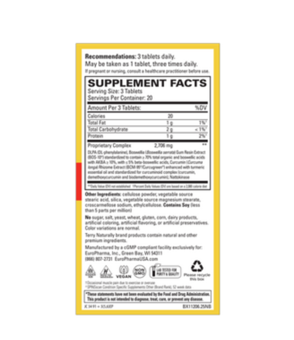 TERRY NATURALLY Terry Naturally Curamin Extra Strength, 120ct.