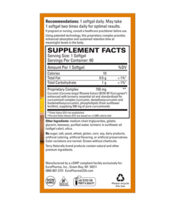 TERRY NATURALLY Terry Naturally Curamed 750mg, 120sg.