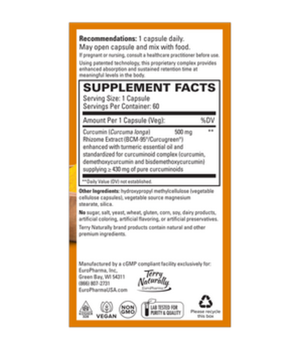 TERRY NATURALLY Terry Naturally Curamed 500mg 60ct.