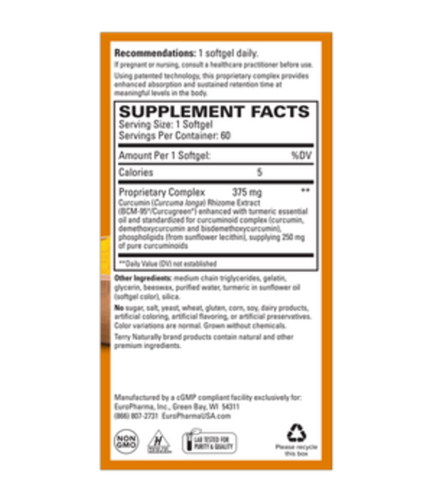 Terry Naturally Curamed 375mg 60ct